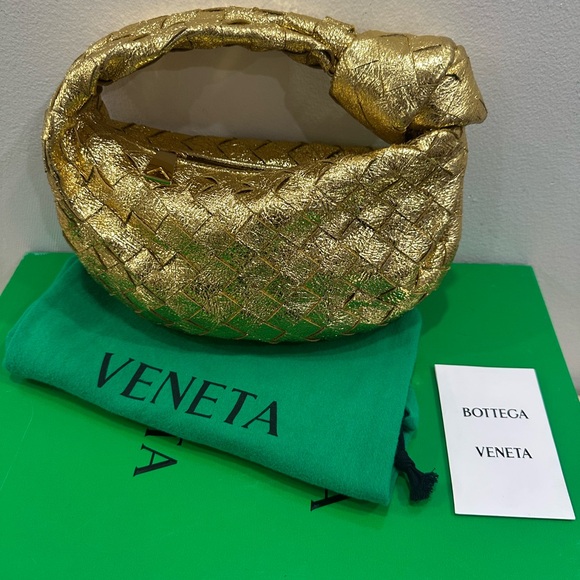 Bottega Veneta Metallic Gold Mini Jodie - Picture 2 of 4